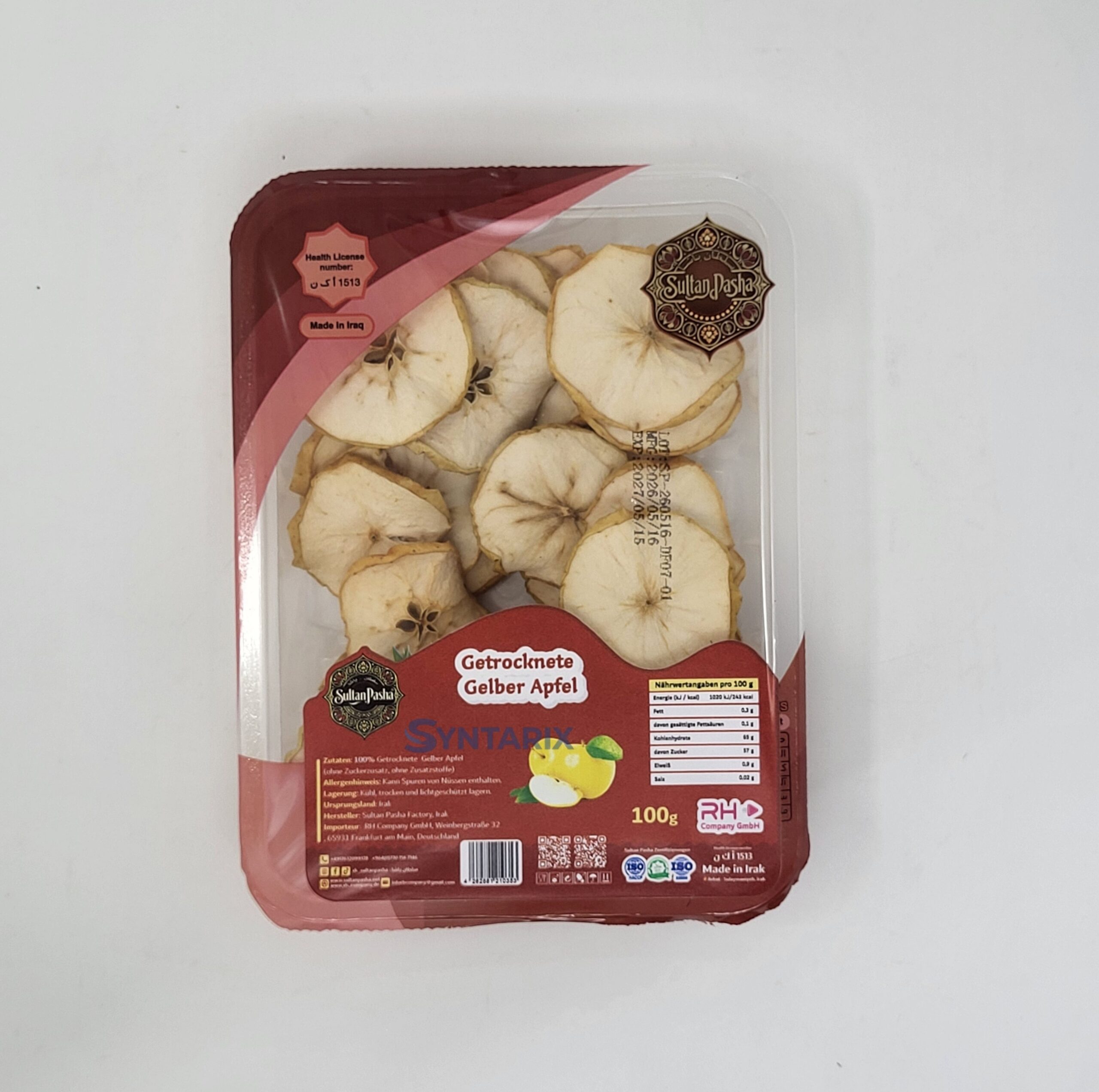 Getrocknete Apfelringe (gelb) Yellow Apple Rings 230 Getrocknete Apfelringe (gelb) Yellow Apple Rings 230