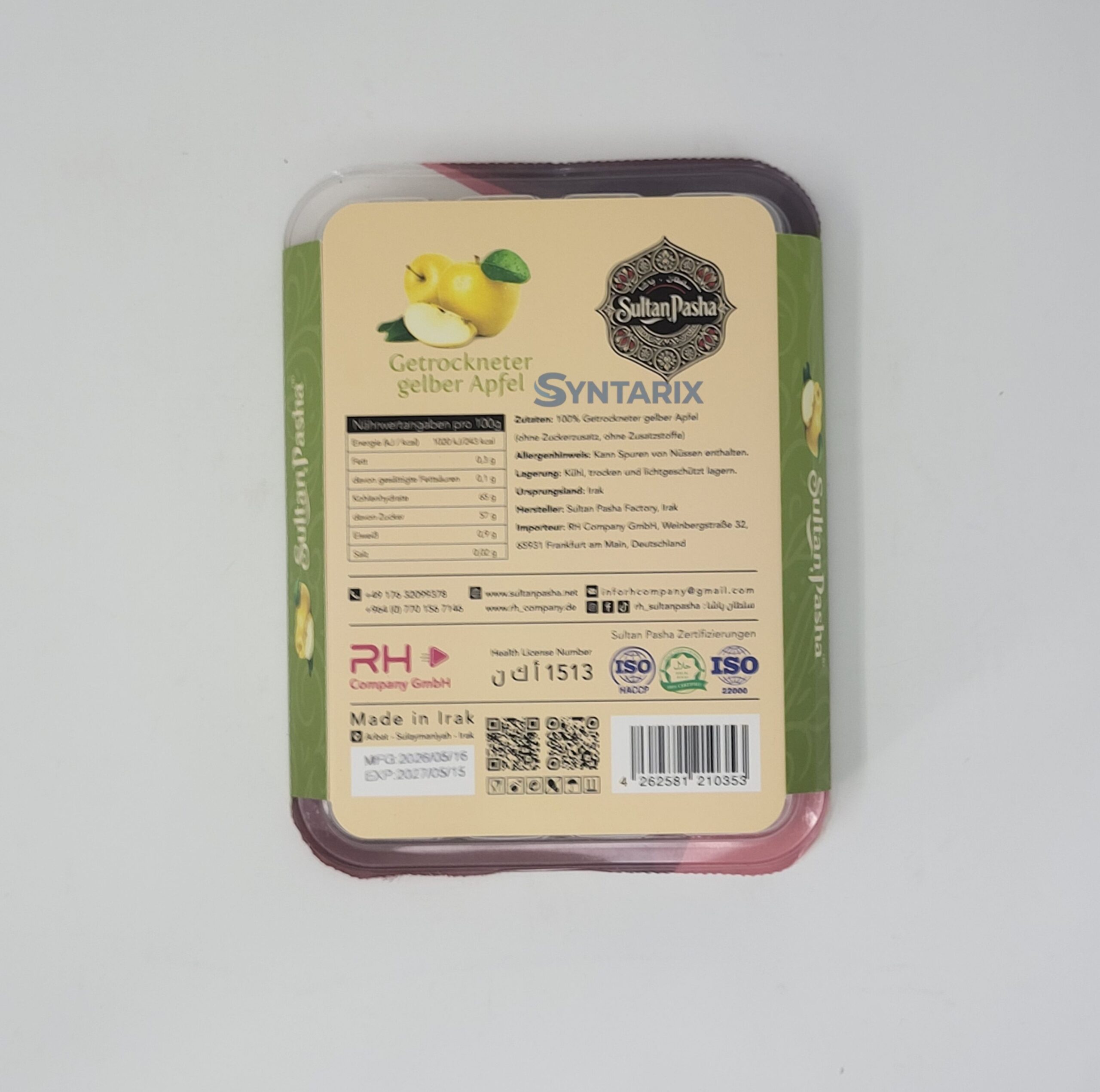 Getrocknete Apfelringe (gelb) Yellow Apple Rings 236 Getrocknete Apfelringe (gelb) Yellow Apple Rings 236