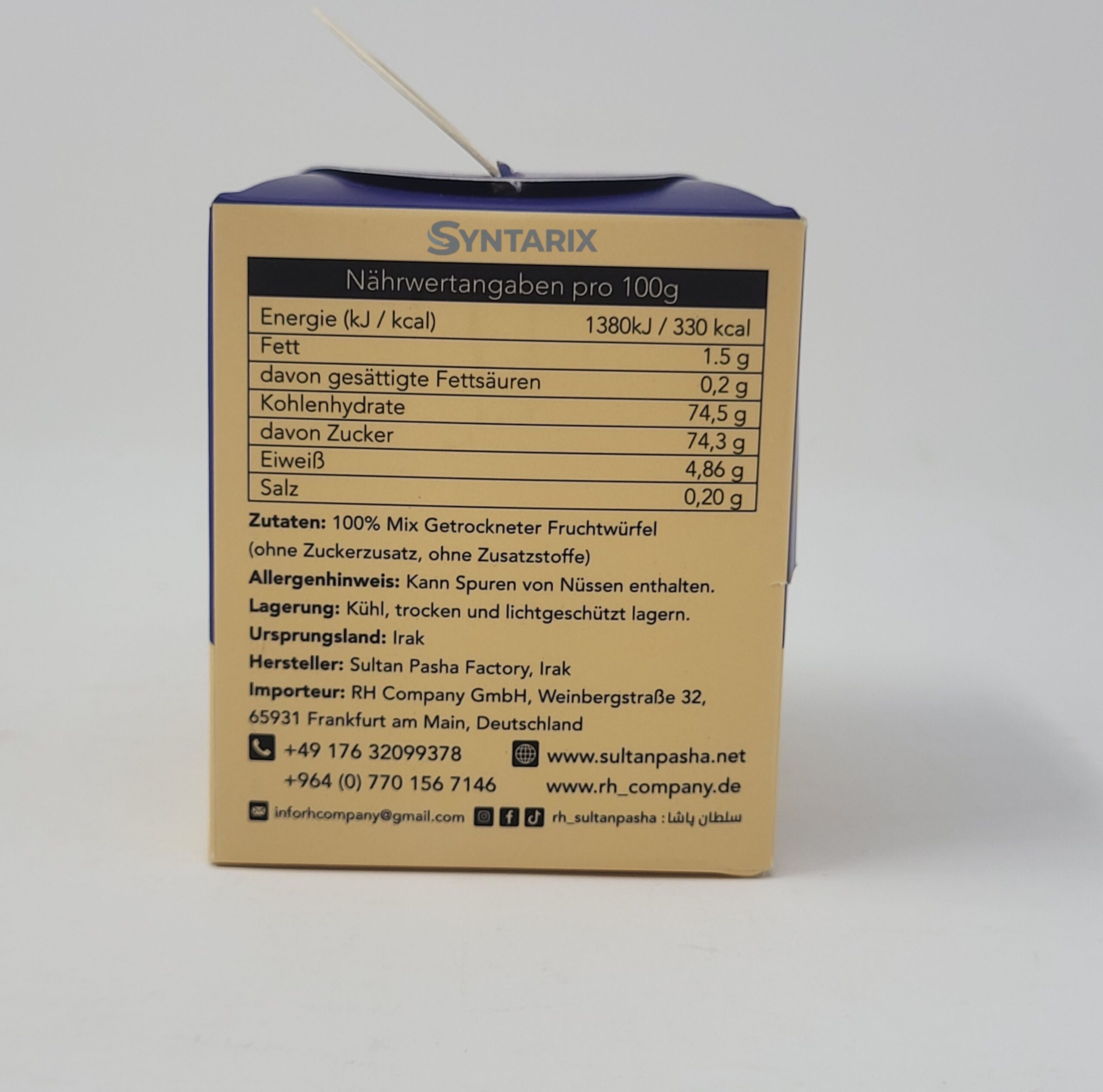 Getrocknete Fruchtwürfel-Mischung Fruit Cube Mix 242 Getrocknete Fruchtwürfel-Mischung Fruit Cube Mix 242