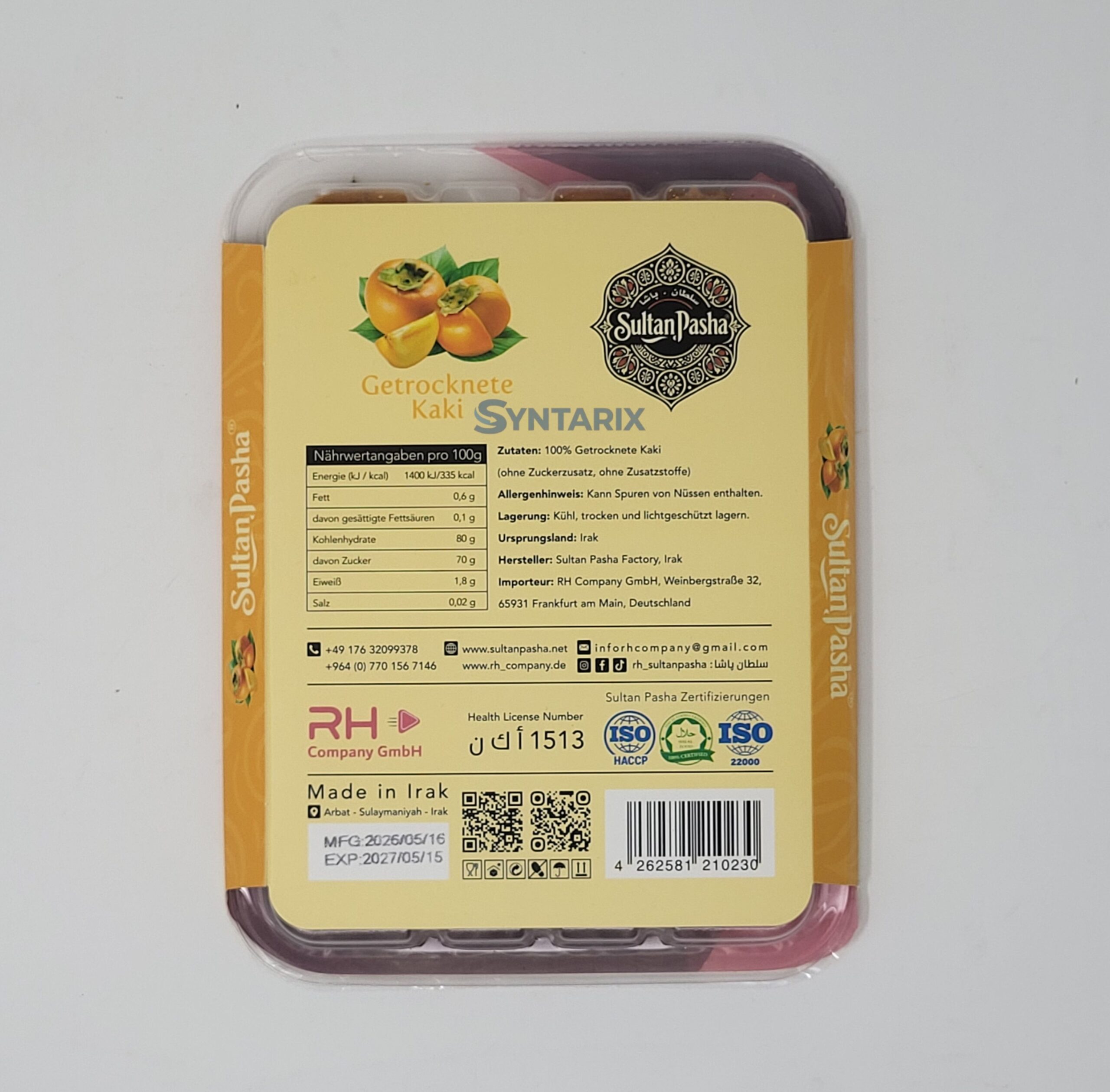 Getrocknete Kaki 256 Getrocknete Kaki 256